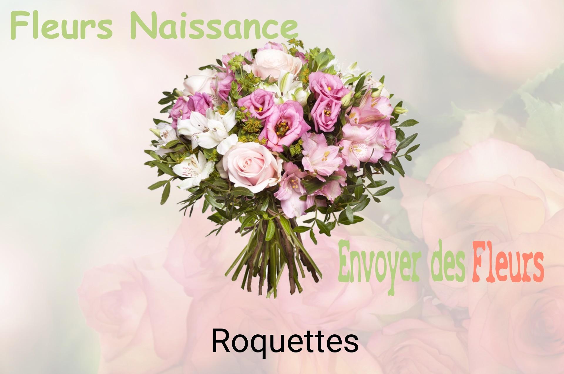 Bouquet de fleurs de naissance livré à Roquettes